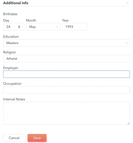 updating donor profiles on donorbox