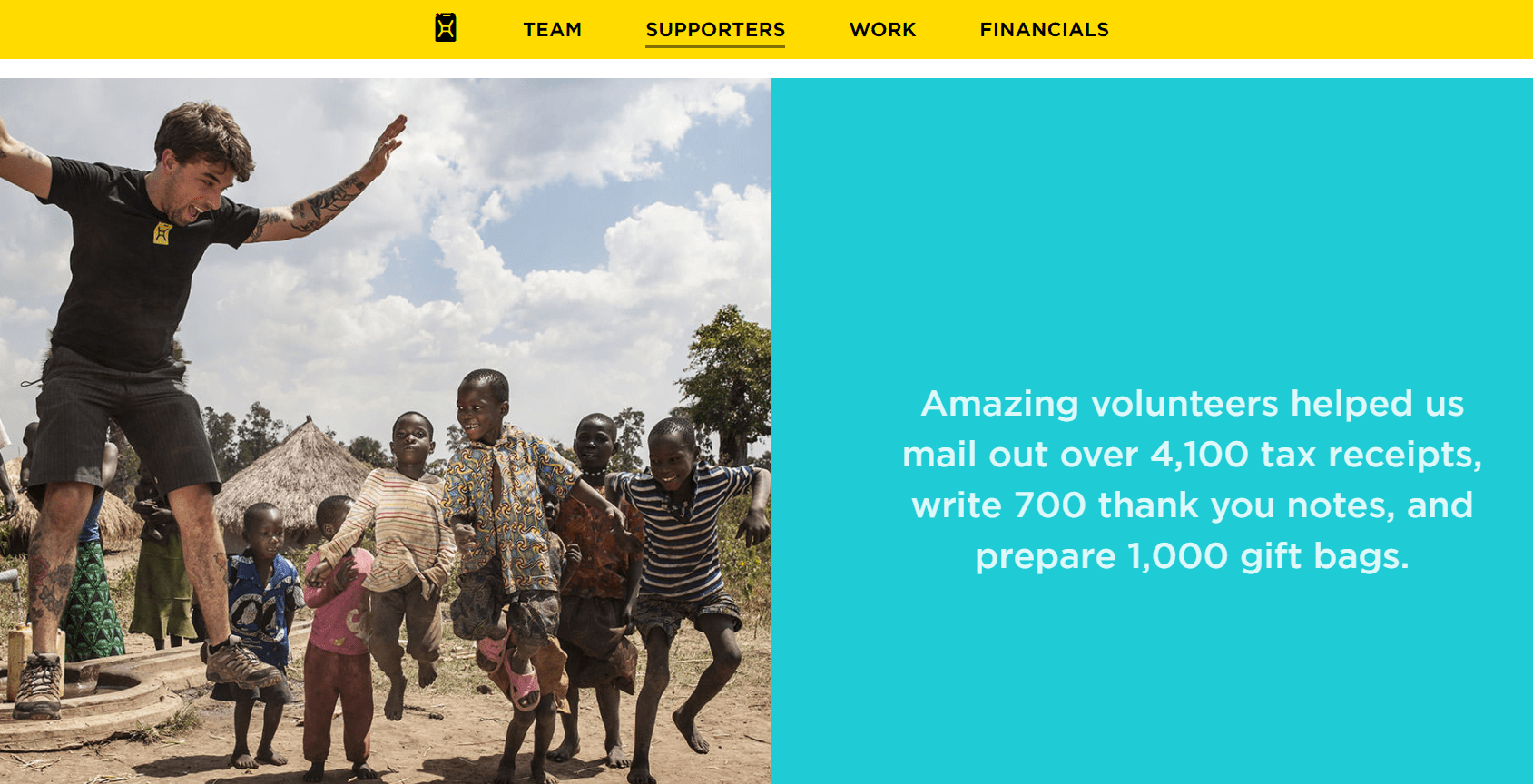 Charity water - annual report (nonprofit)