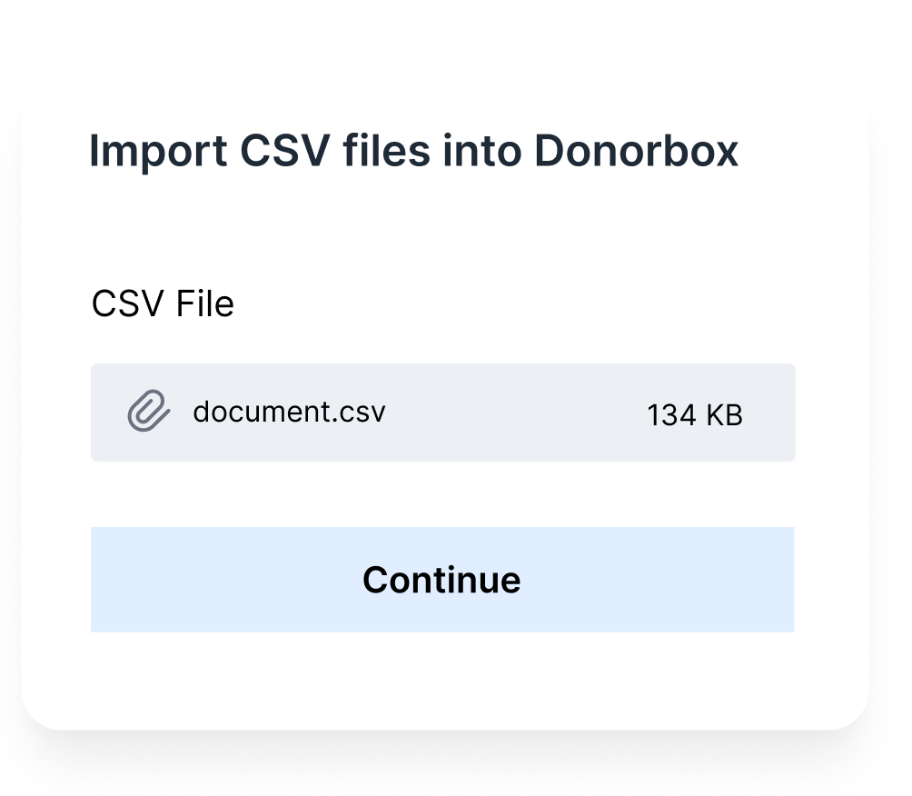 Donor and Data Imports Donor and Data Imports