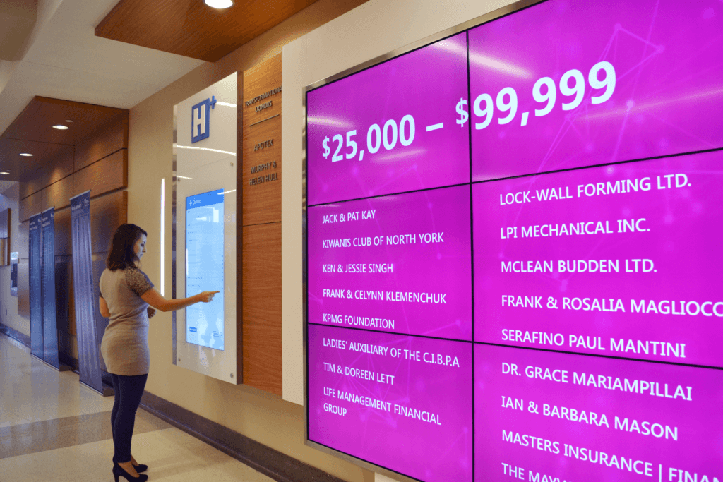 virtual donor wall idea