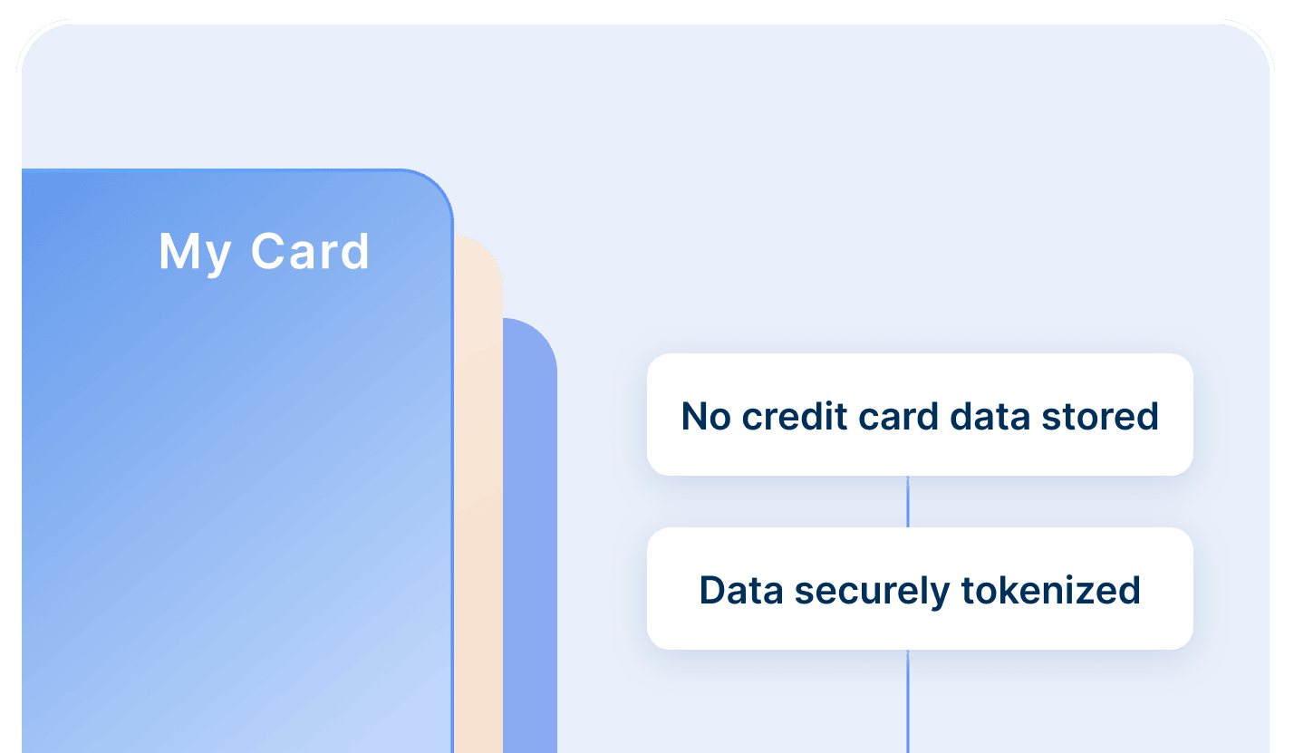 Keep donor credit cards secure