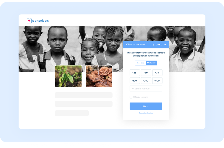 Fundraise without a website Fundraise without a website