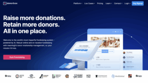 Donorbox homepage