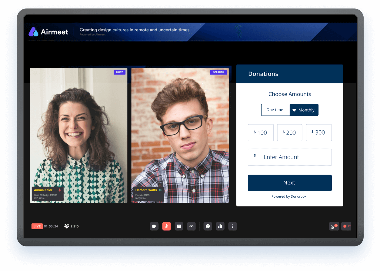 Donorbox + Airmeet: Virtual Fundraising Events Made Easy Donorbox + Airmeet: Virtual Fundraising Events Made Easy