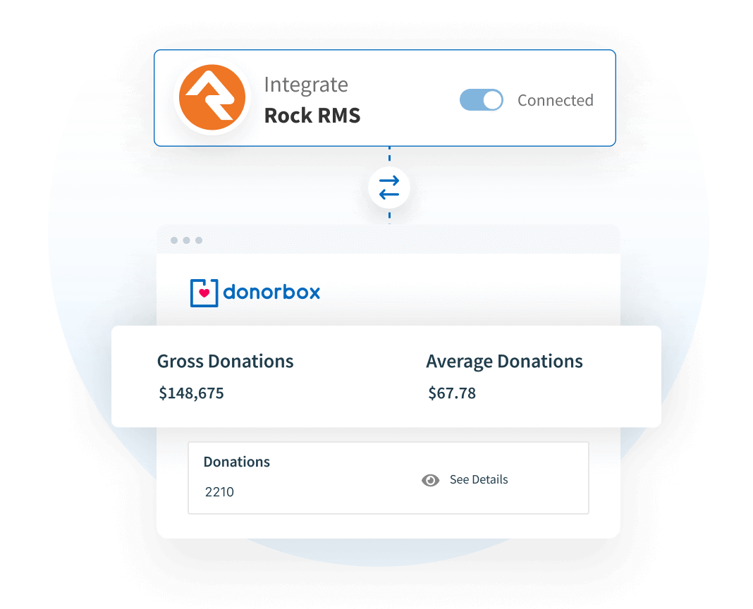 Donorbox + Rock RMS Donorbox + Rock RMS