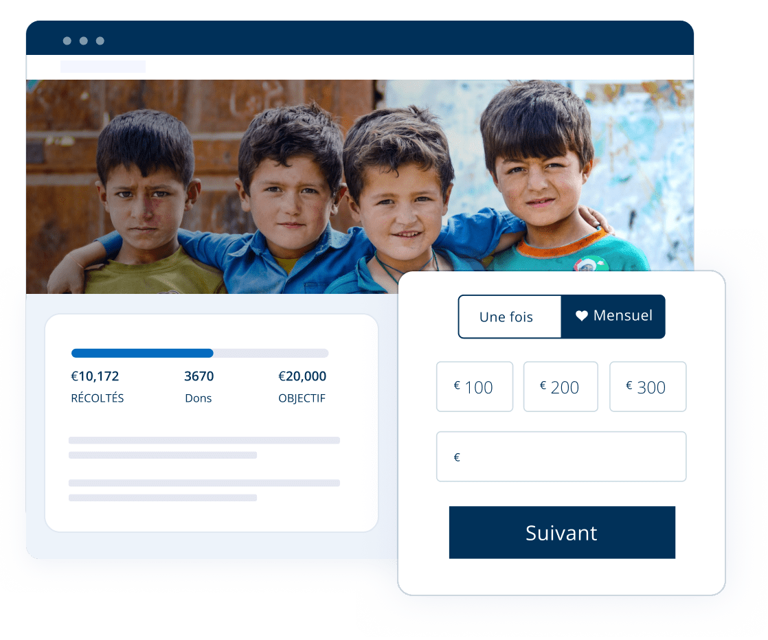 Pages de dons pour le fundraising en ligne - aucun site Web nécessaire Pages de dons pour le fundraising en ligne - aucun site Web nécessaire