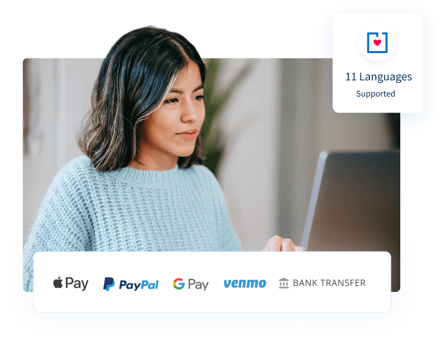 15 languages, 52 currencies, next-gen payment methods