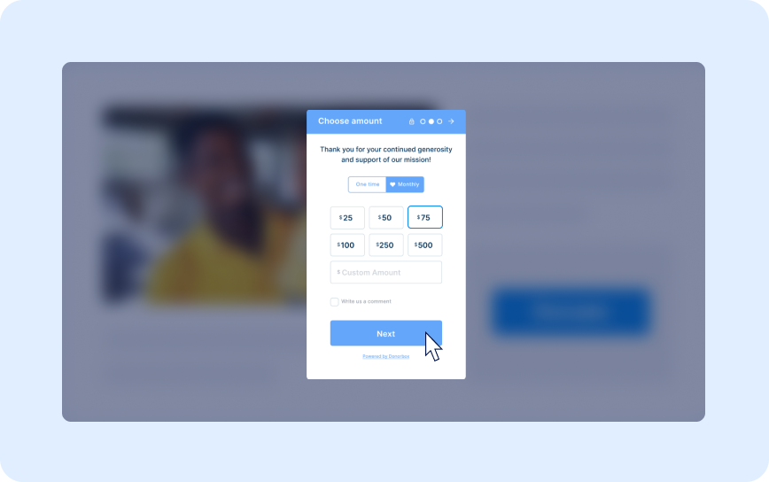 Pop-up Donation Form Pop-up Donation Form