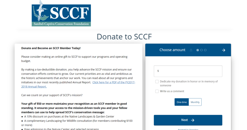 how to make a donation page