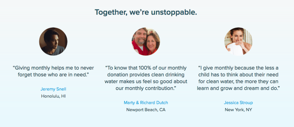 recurring donation campaign