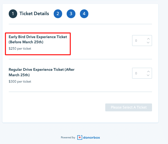 nonprofit event ticketing