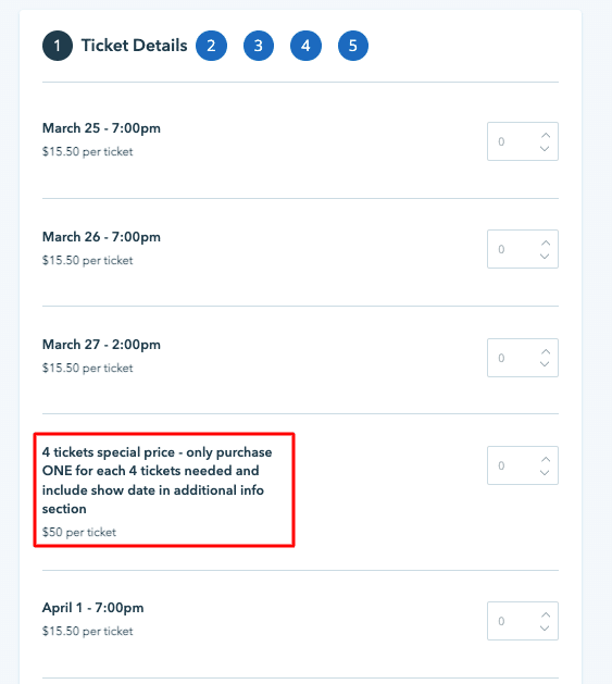 nonprofit event ticketing