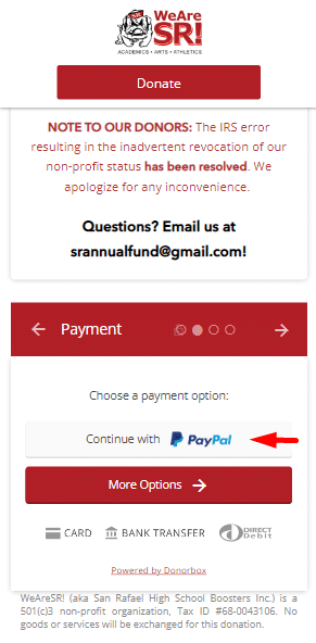 donorbox ultraswift pay