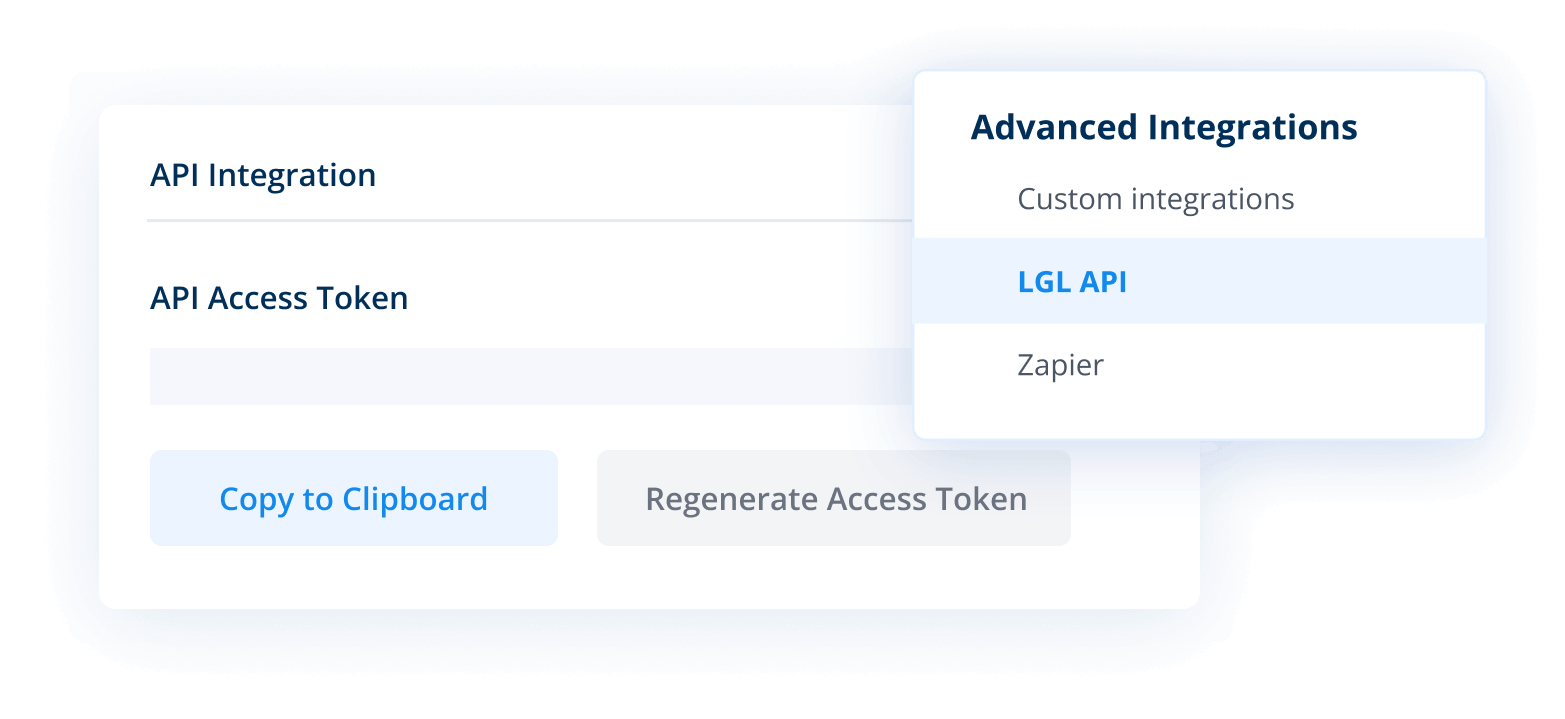3. Set up an LGL API access key 3. Set up an LGL API access key
