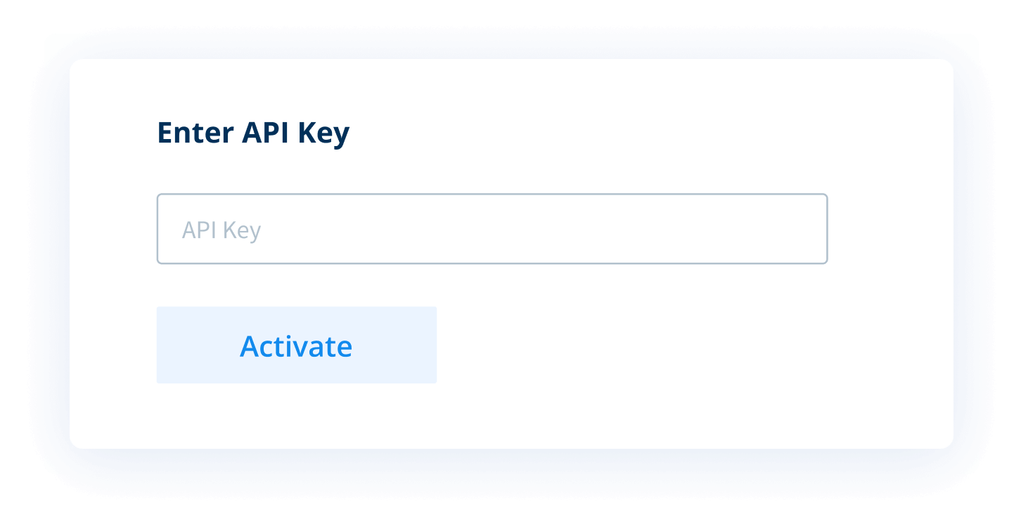 5. Add the LGL API access key 5. Add the LGL API access key