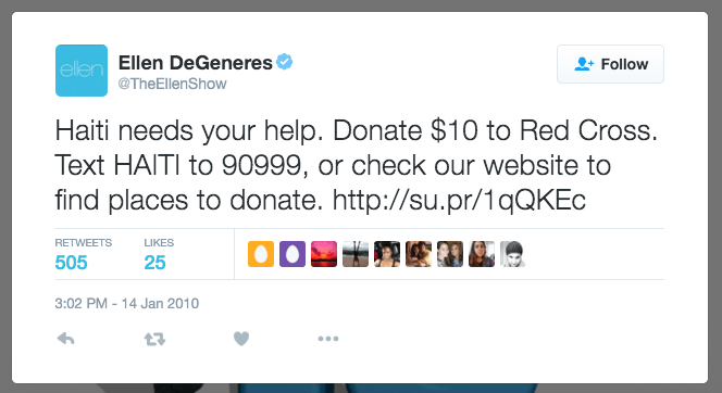 text to give fundraising