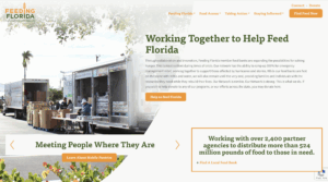 Screenshot of Feeding Florida's Homepage
