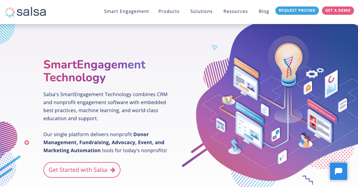 Salsa nonprofit recurring membership management software