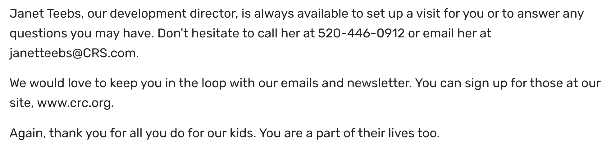 how to write a thank you letter