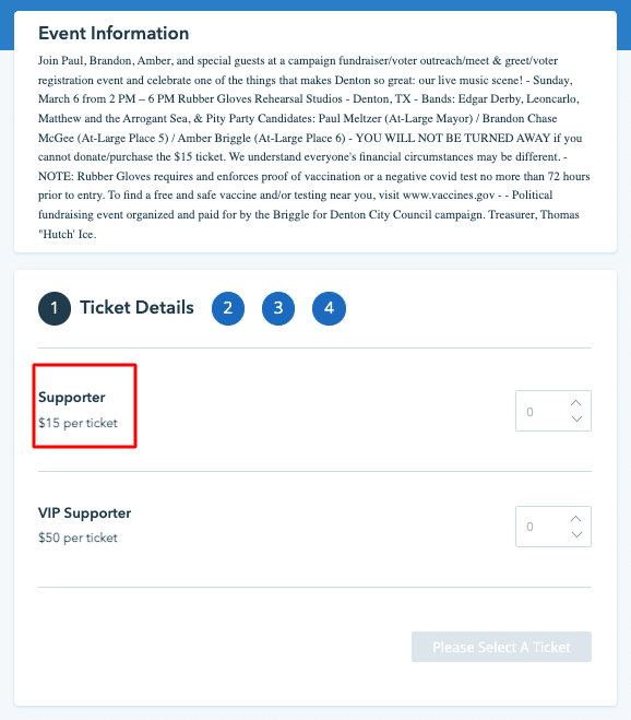 how to sell fundraiser tickets online