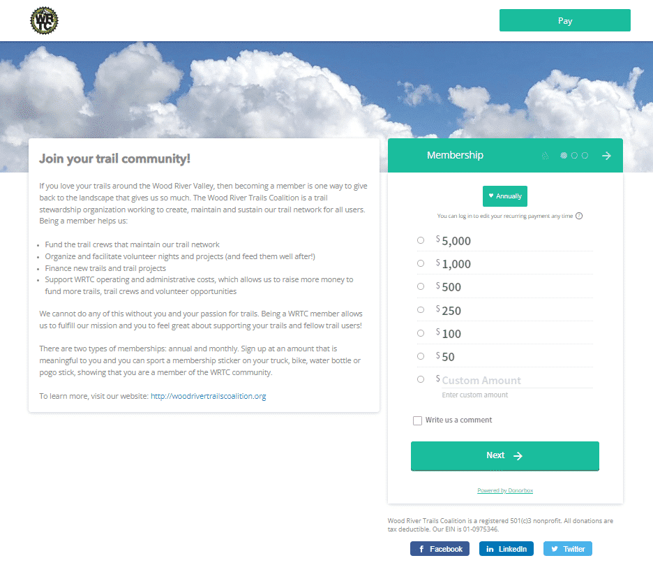 donations and membership fees