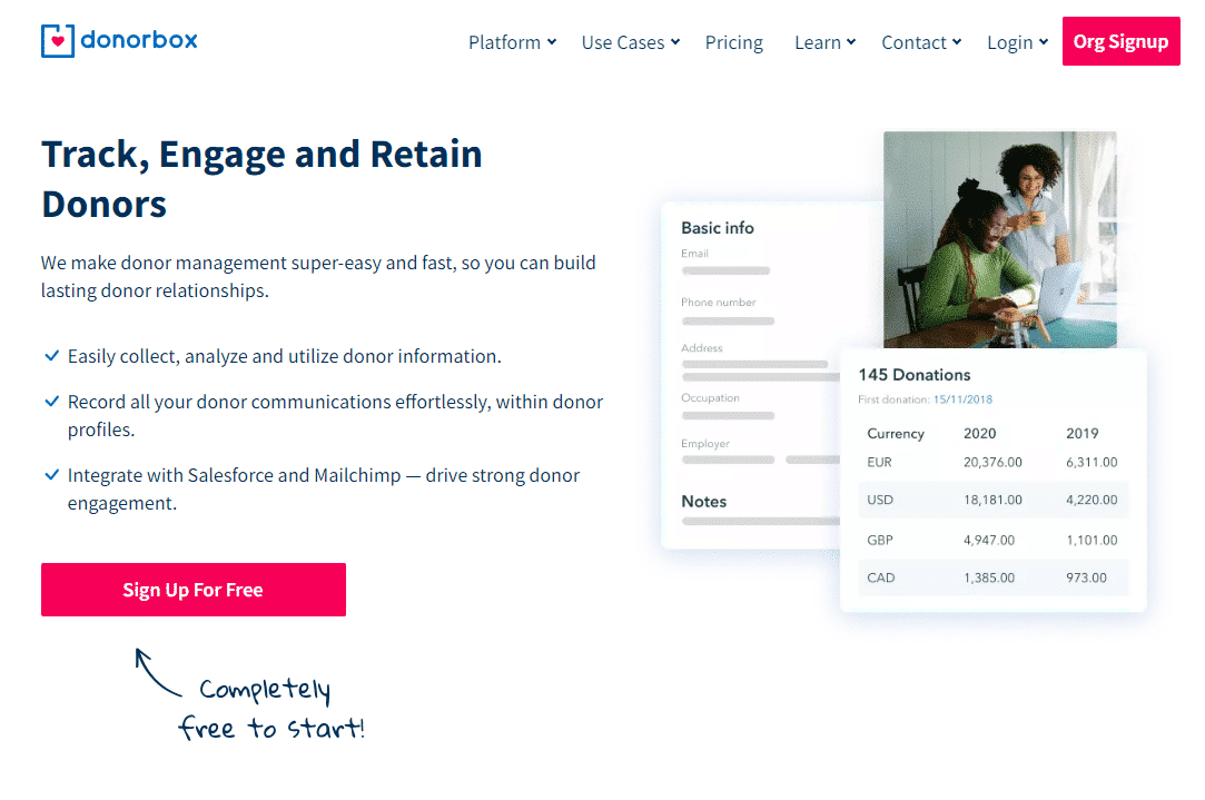 donorbox donor management